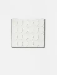 Turi Simeti, Untitled, Dispersion on elements of corrugated cardboard on canvas painted with dispersion and plaster