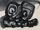 Antonio Saura Atarés, Untitled (face)