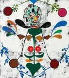Gert und Uwe Tobias, Untitled, Original colour woodcut on cardboard