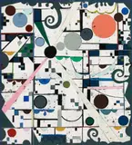 Gert und Uwe Tobias, Untitled, Original colour woodcut on cardboard