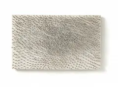 Günther Uecker, Strukturfeld (Structure field), Nails and dispersion on canvas on wood