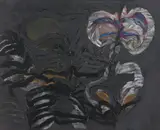 Hann Trier, Haie (sharks), Acrylic on canvas