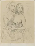 Karl Hofer, Zwei Mädchen (Two Girls)
