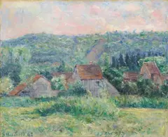 Blanche Hoschedé Monet, Le Village, Oil on canvas