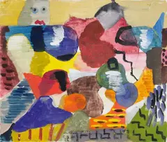 Komposition (Composition) by Ida Kerkovius, Gouache on firm ivory coloured wove paper, sold Jun 2011