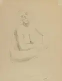 Moïse Kisling, Sitzender weiblicher Akt (Sitting Female Nude)
