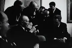 KONRAD ADENAUER by Will McBride, Ferrotyped vintage gelatin silver print on Agfa paper, sold May 2011