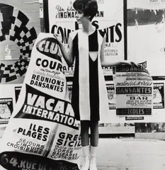OP-ART FASHION BY UNGARO, PARIS, SPRING SEASON by Charlotte March, Gelatin silver print, printed later, sold May 2011
