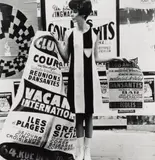Charlotte March, OP-ART FASHION BY UNGARO, PARIS, SPRING SEASON, Gelatin silver print, printed later