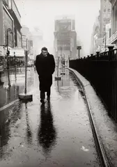 Dennis Stock, JAMES DEAN, TIMES SQUARE, Gelatin silver print, printed later