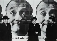 Rudolf Dietrich, GERMANY, FRANKFURT. SEASONAL SALE, Gelatin silver print on Agfa paper, printed 1980s