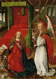 Netherlandish School, around 1490, THE ANNUNCIATION, Oil on panel