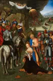 follower of Lucas Cranach the Elder, MARTYRDOM OF SAINT CATHERINE, Oil on panel