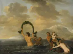 Abraham van Cuylenborch, THE RAPE OF PROSERPINA, Oil on panel (parquetted)