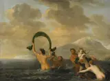 Abraham van Cuylenborch, THE RAPE OF PROSERPINA, Oil on panel (parquetted)