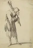 Pieter Jansz Quast, OLD FOOL, Pencil on vellum