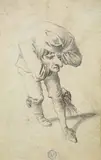 Pieter Jansz Quast, CARICATURE OF A COURTIER, Pencil on vellum