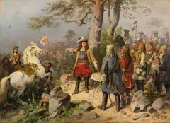 Wilhelm Camphausen, THE PRINCE ELECTOR FRIEDRICH WILHELM VON BRANDENBURG IN THE BATTLE, Oil on canvas