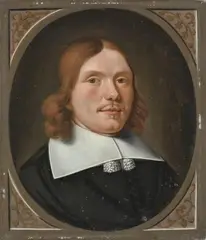 attributed to Ludolf de Jongh, PORTRAIT OF A MAN WITH WHITE LINEN COLLAR, Oil on panel