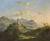 German School 19th century, VIEW OF THE GODESBURG