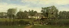 attributed to Julius Noerr, RURAL IDYLL, Oil on canvas