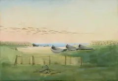 Gottfried Brockmann, Strand von Neuendorf, Hiddensee (Neuendorf Beach, Hiddensee), Oil on canvas