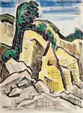 Karl Schmidt-Rottluff, Helle Felslandschaft - Rügen (Bright Cliff Landscape - Rügen)
