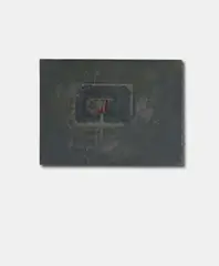 Untitled by Gerhard Richter, Oil, collaged with metall element, on masonite, sold Dec 2010