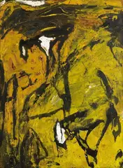 Emil Schumacher, Monta 1, Mixed media on wood