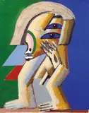 Horst Antes, Figur 3-Äugig (Figure three-eyed)