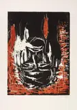 Georg Baselitz, Schwarze und weisse Hand (Black and white hand)
