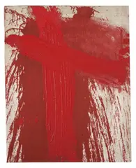 Untitled by Hermann Nitsch, Oil on jute, sold Dec 2010
