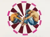 SEO, Nachdenken (Consideration), Watercolour and ink on Fabriano wove paper