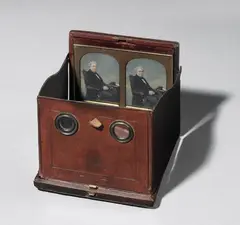 UNTITLED (PORTRAIT OF A MAN) by William Edward Kilburn, Stereo daguerreotype hand-tinted. Each image, sold Dec 2010
