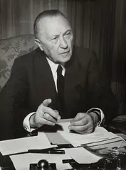 KONRAD ADENAUER by Hermann Claasen, Vintage gelatin silver print on Agfa paper, sold Dec 2010