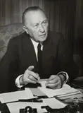 Hermann Claasen, KONRAD ADENAUER, Vintage gelatin silver print on Agfa paper