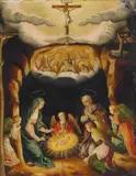 Spanish School 17th century, NATIVITY, Oil on copper