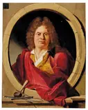 PORTRAIT OF ANTOINE COYZEVOX by circle of Hyacinthe Rigaud, Oil on paper, mounted on canvas, sold Nov 2010