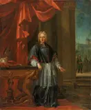 German School mid-18th century, PORTRAIT OF ELETOR FRANZ GEORG VON SCHÖNBORN, ARCHBISHOP OF TRIER, Oil on canvas