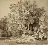 German School 19th century, WOODED LANDSCAPE