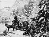 Max Clarenbach, WINTER LANDSCAPE WITH SLEIGH