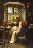 Johann Georg Meyer, GIRL AT THE WINDOW (EXPECTATION)