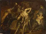 Flemish School 17th century, BLINDING OF SAMSON