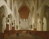 attributed to Isaac van Nickelen, INTERIOR SAINT BAVO IN HAARLEM, Oil on canvas