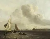 Netherlandish School 17th century, HARBOUR SCENE
