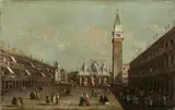 SAINT MARK´S SQUARE IN VENICE by Venetian School, late 18th century, Oil on canvas, sold Sep 2010