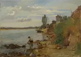 Charles Joseph Beauverie, SAINT JUET NEAR THE RIVER LOIRE, Oil on canvas