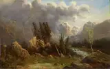 Johann Jungblut, LANDSCAPE WITH STORM
