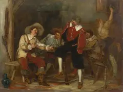 Max Todt, IN A TAVERN, Oil on panel
