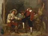 Max Todt, IN A TAVERN, Oil on panel